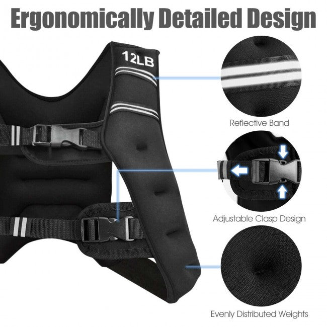 PowerLift Adjustable Weighted Vest for Enhanced Training