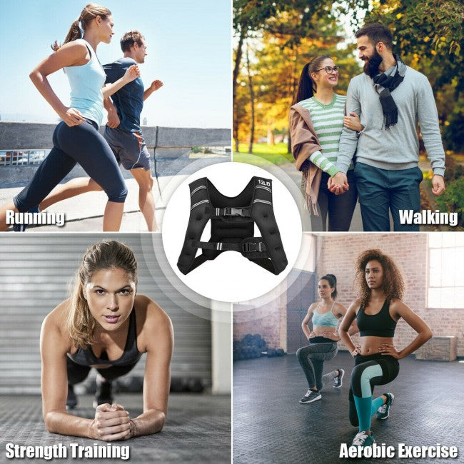 PowerLift Adjustable Weighted Vest for Enhanced Training