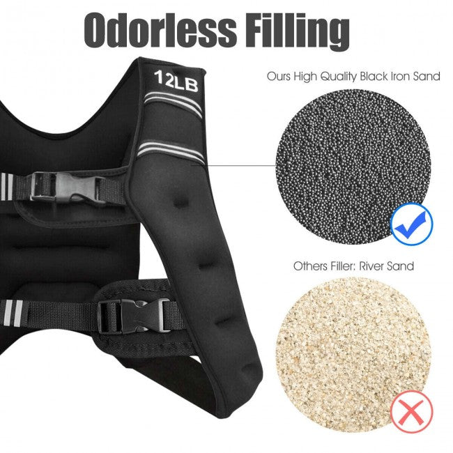 PowerLift Adjustable Weighted Vest for Enhanced Training