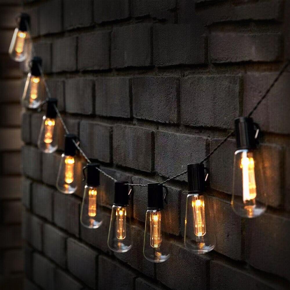 Eco-Friendly Solar Patio Lights with Adjustable Hanging Options