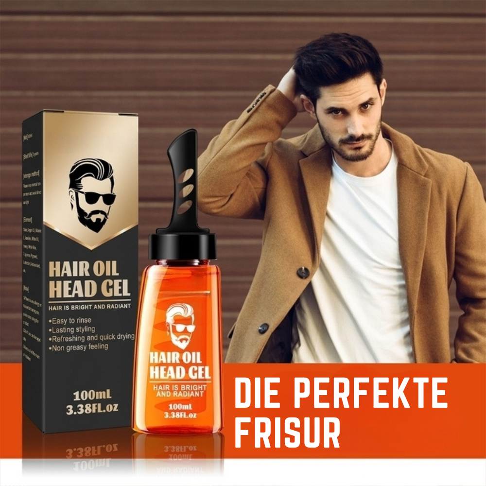 Non-Greasy Hair Oil Finish Styling Gel | Long-Lasting Hold Without Residue