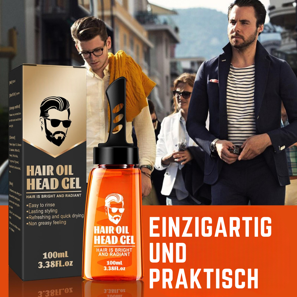 Non-Greasy Hair Oil Finish Styling Gel | Long-Lasting Hold Without Residue