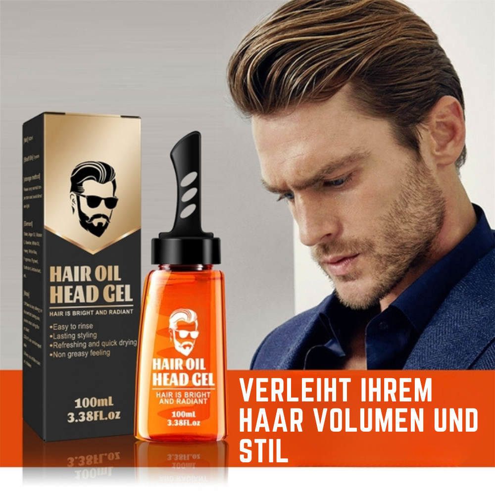 Non-Greasy Hair Oil Finish Styling Gel | Long-Lasting Hold Without Residue