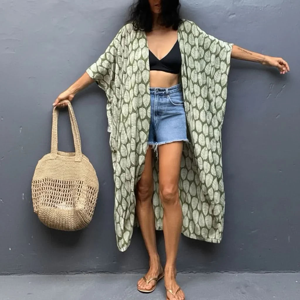 Bohemian Style Plus-Size Cover-Up – Elegant Summer Fashion