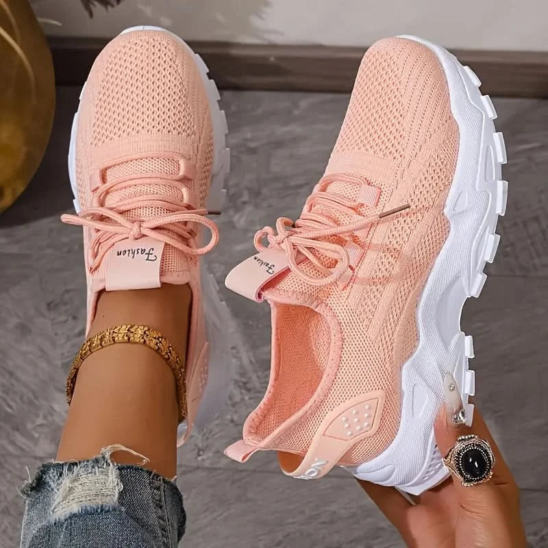 Lightweight Knit Shoes for Women with Non-Slip Grip