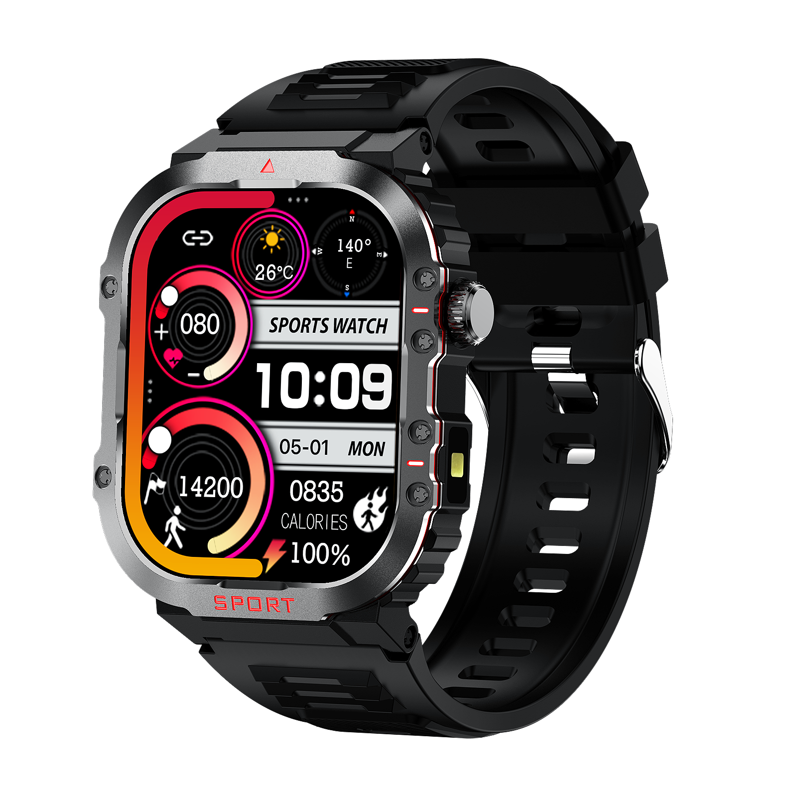 HealthSync Pro 5 Intelligent Wellness Tracker with Heart Monitor