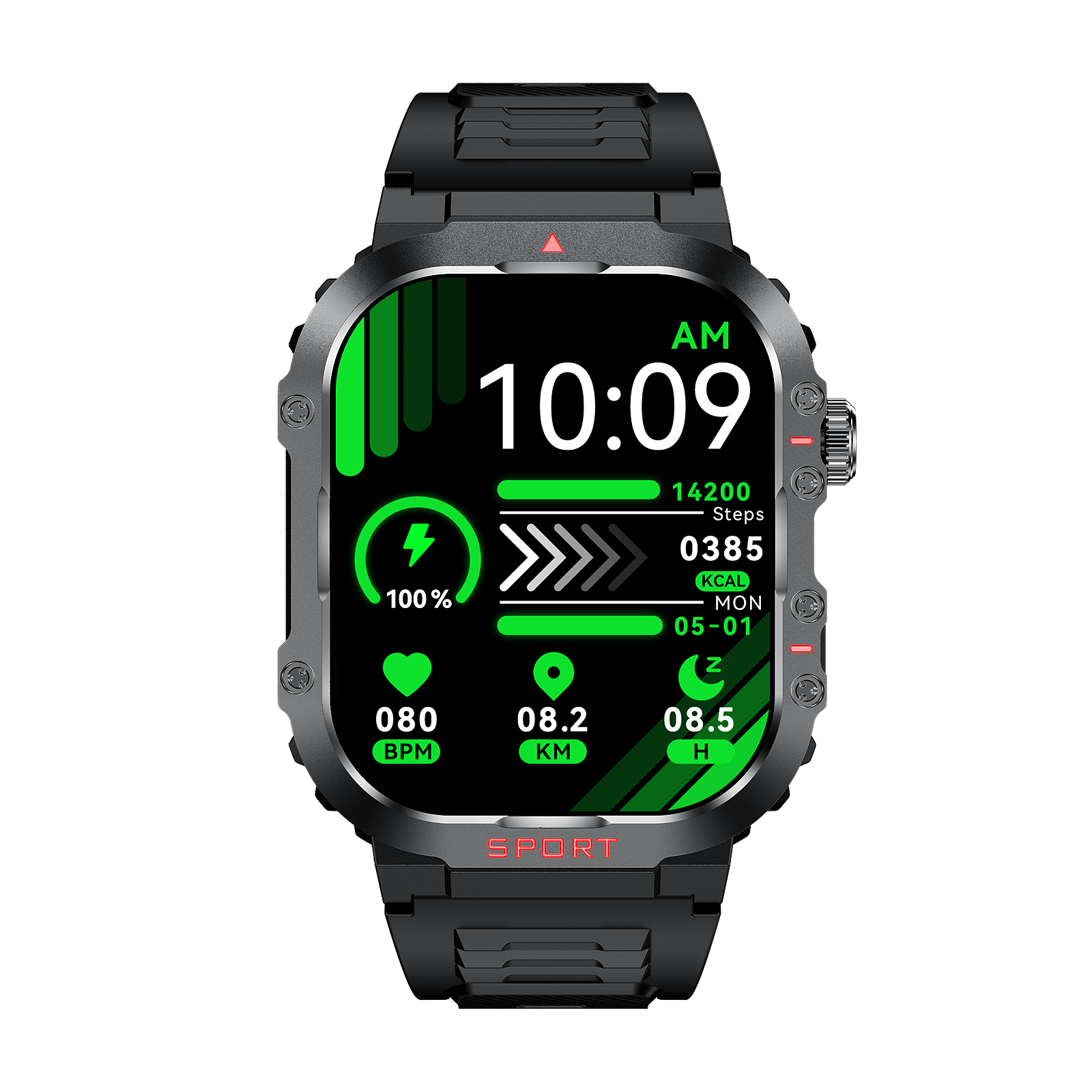 HealthSync Pro 5 Intelligent Wellness Tracker with Heart Monitor