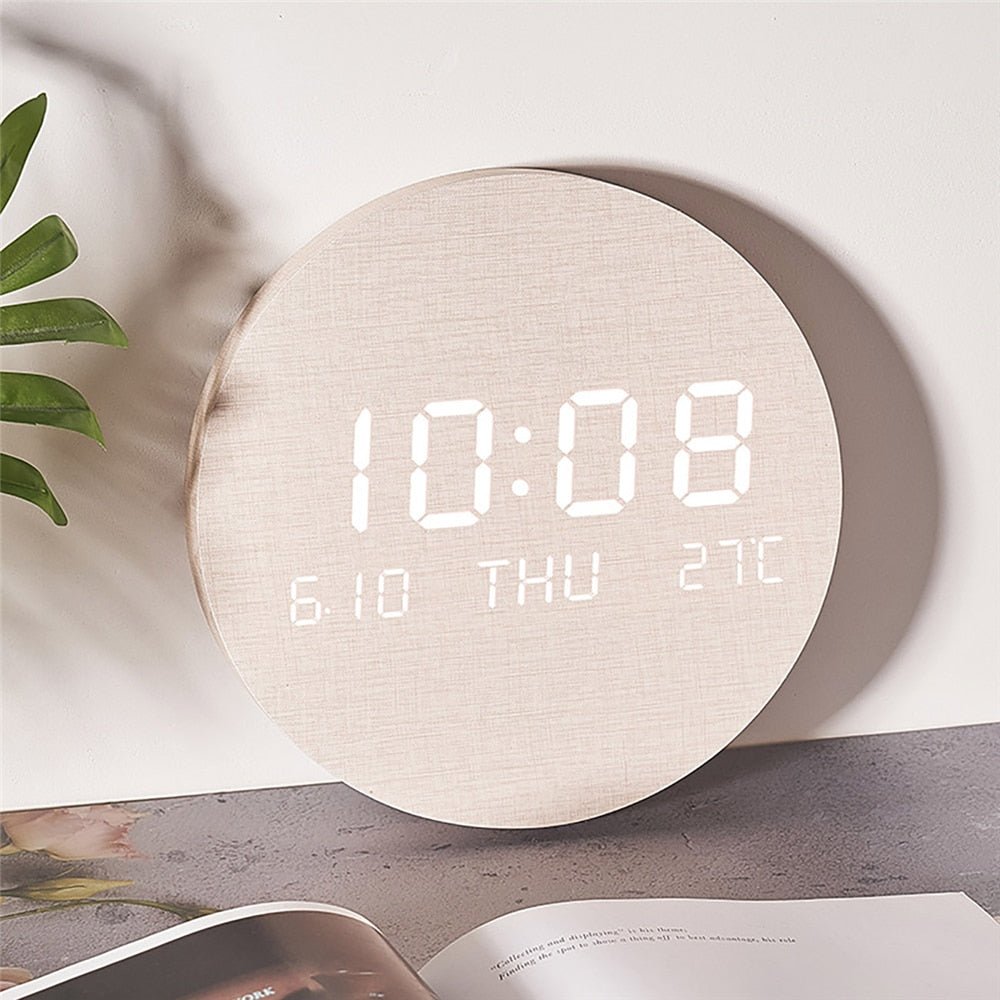 Nordic Elegance: Modern Digital Wall Clock for Every Space
