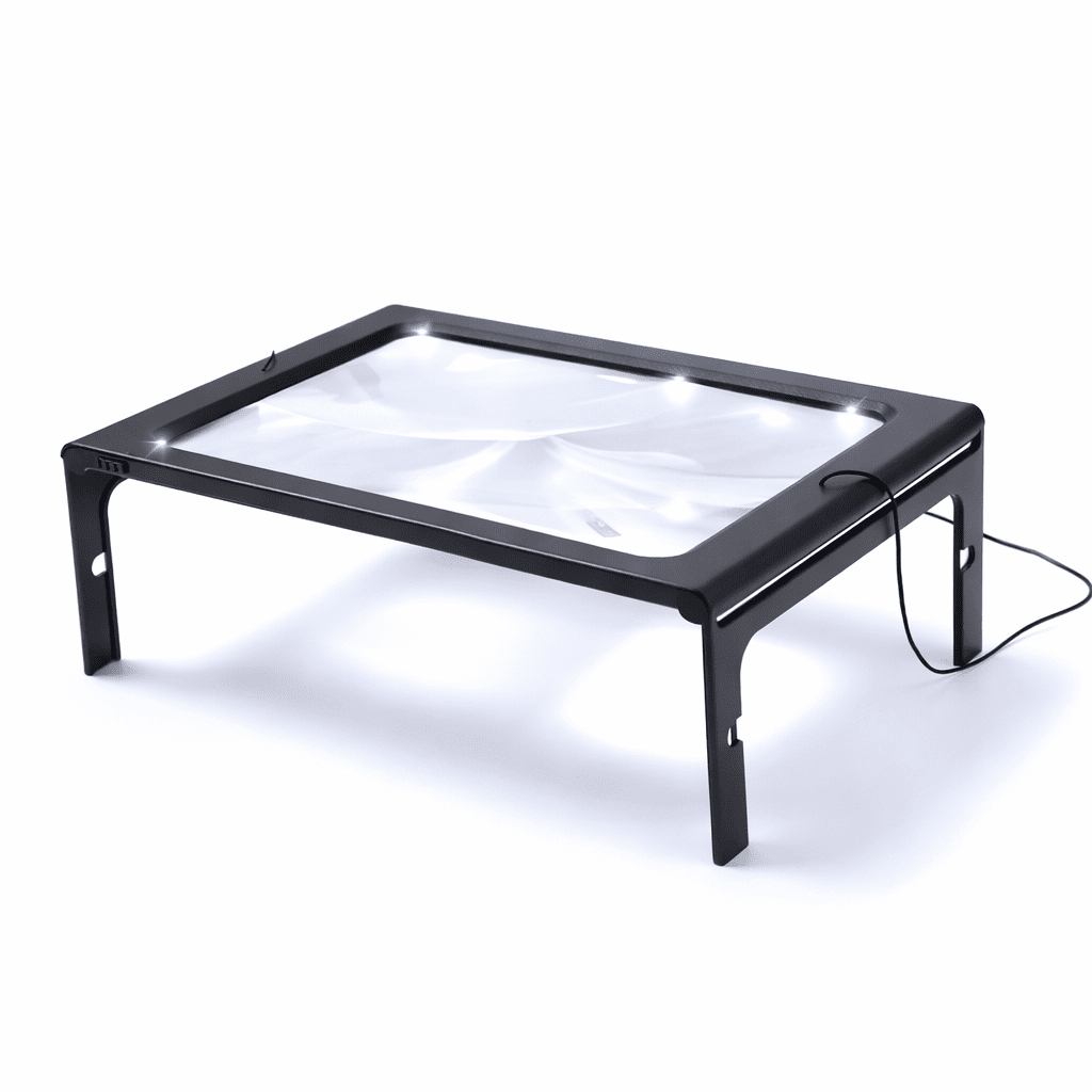 VisionEase - 3x Foldable Table Magnifier with LED Light