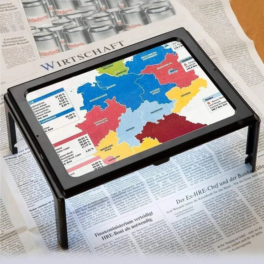 VisionEase - 3x Foldable Table Magnifier with LED Light