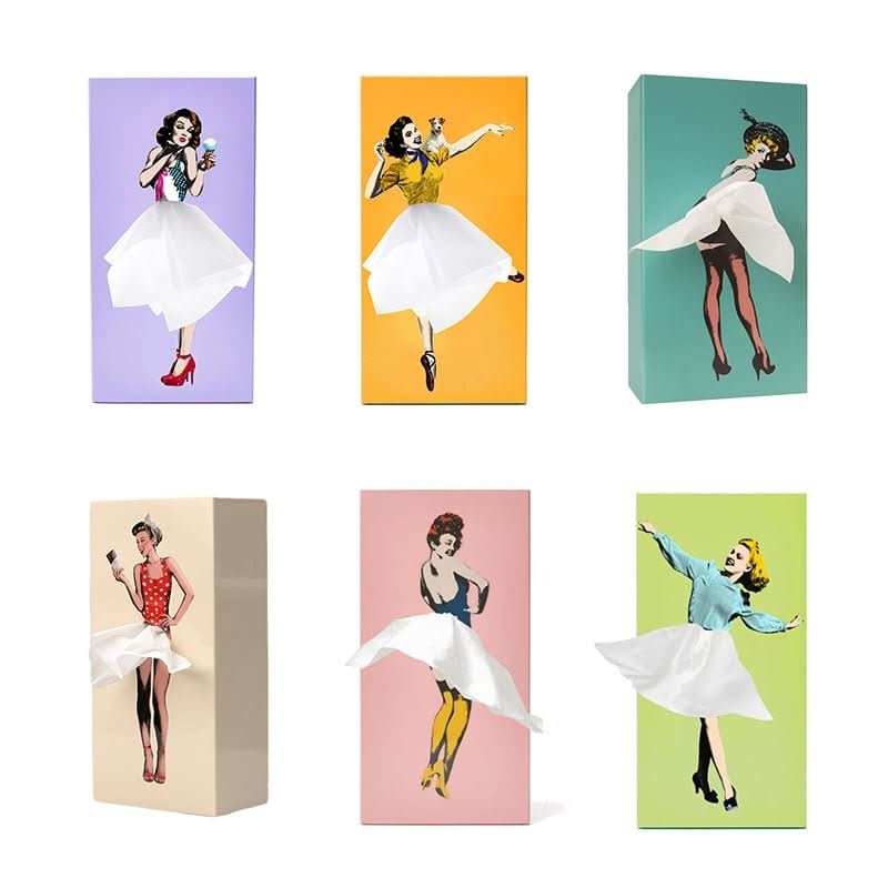 Joyful Twirl – Charming Tissue Box for Home Decor