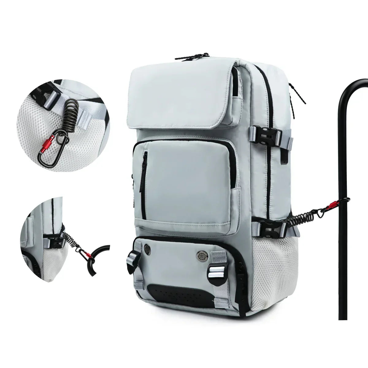 AquaGuard Travel Backpack with USB Charging & Shoe Storage
