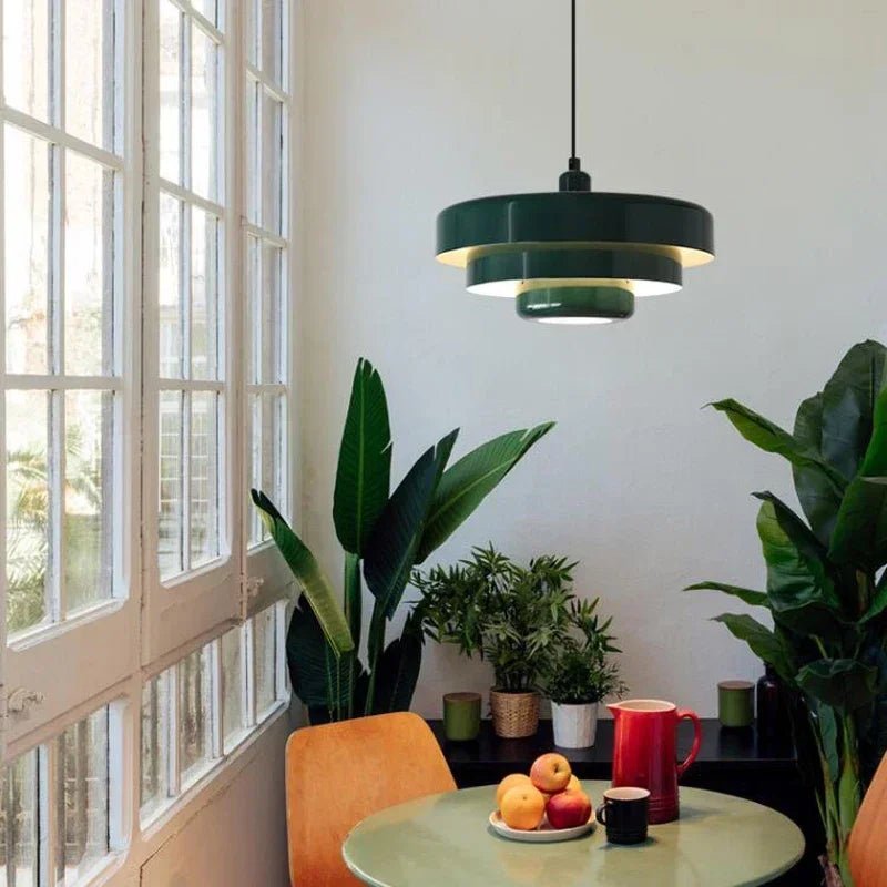 Delightful Layered Pendant Light in Soft Pastel Hues