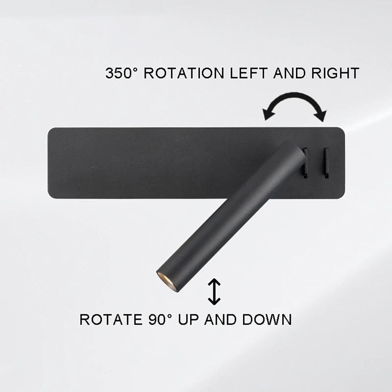 Versatile Glow – Adjustable LED Bedside Lamp for Perfect Lighting