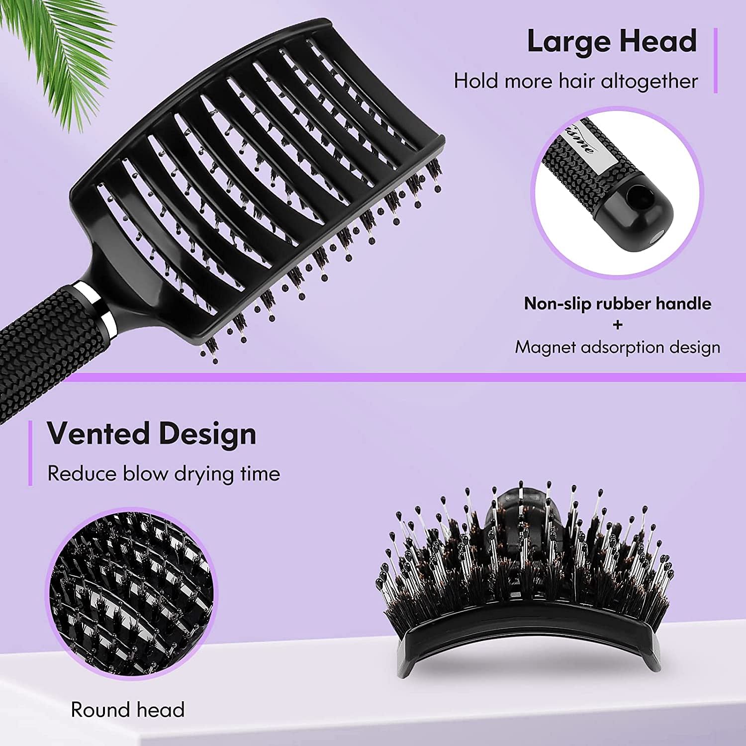 Tangle-Free Hair Brush for Effortless Detangling