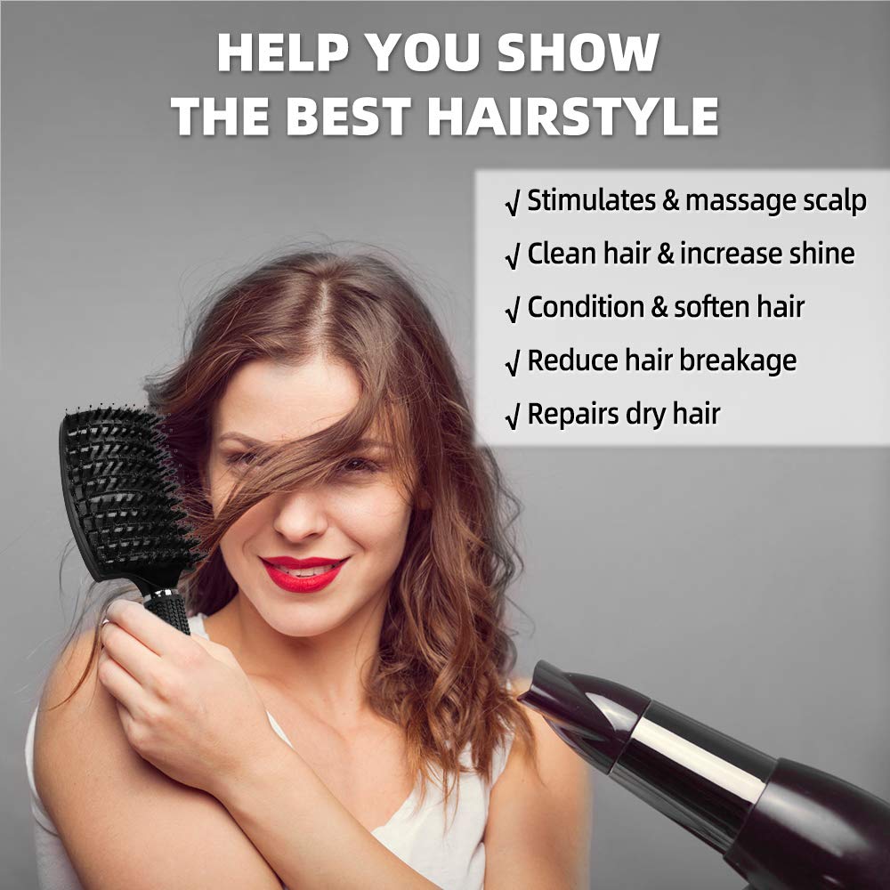Tangle-Free Hair Brush for Effortless Detangling