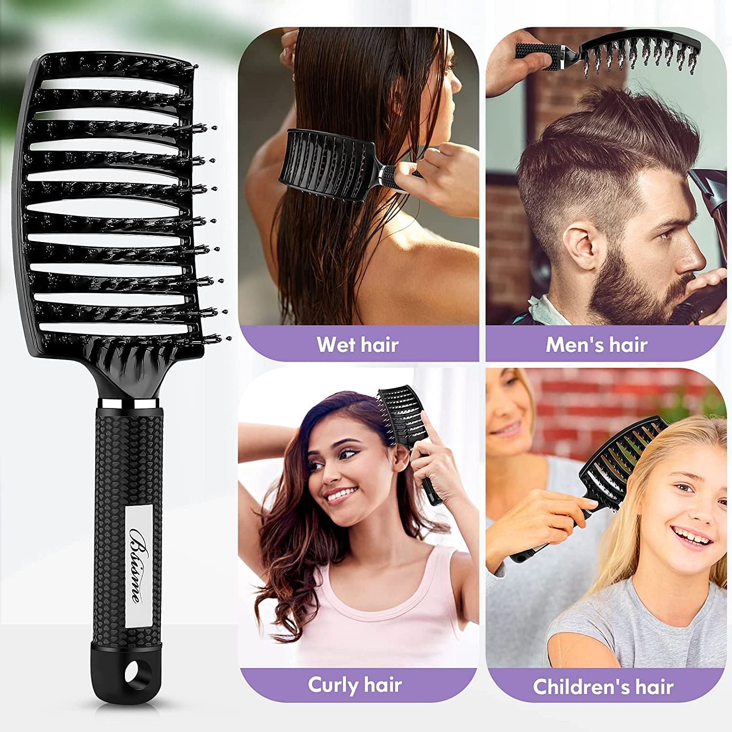 Tangle-Free Hair Brush for Effortless Detangling