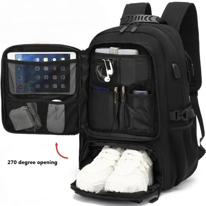 Explorer's Choice 50L to 80L Backpack with USB Charging and Laptop Compartment