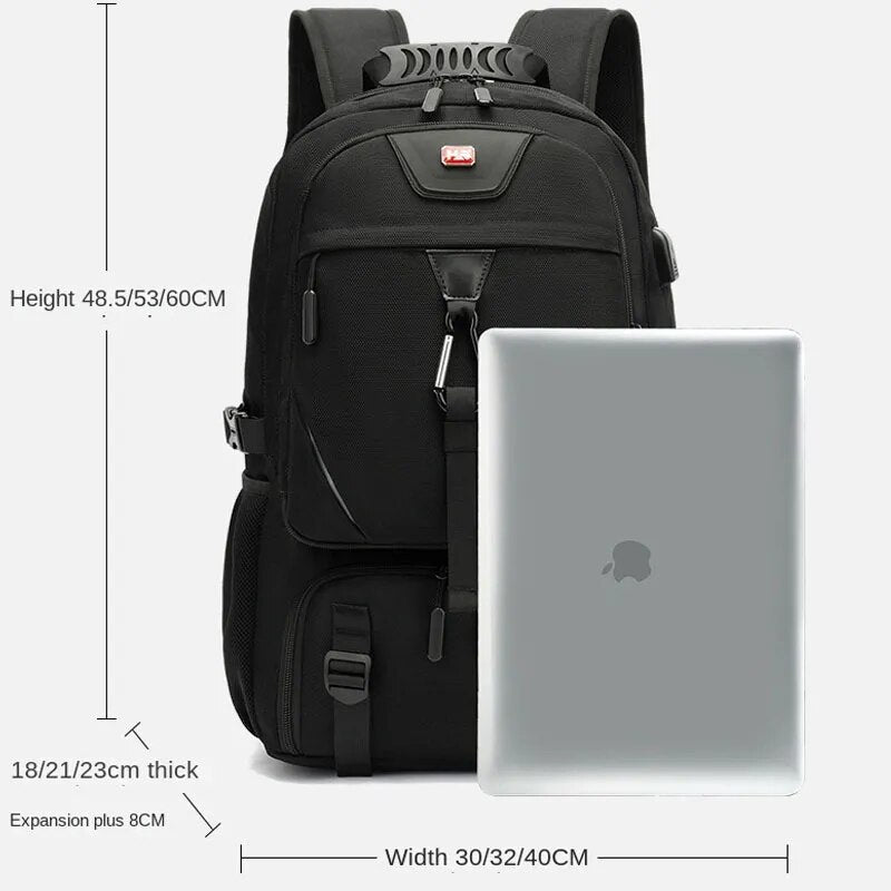 Explorer's Choice 50L to 80L Backpack with USB Charging and Laptop Compartment