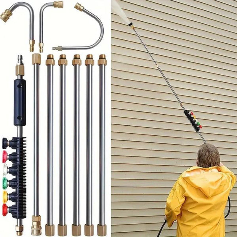Telescopic High-Pressure Washer | Extendable | Heat Resistant | Jet Reach