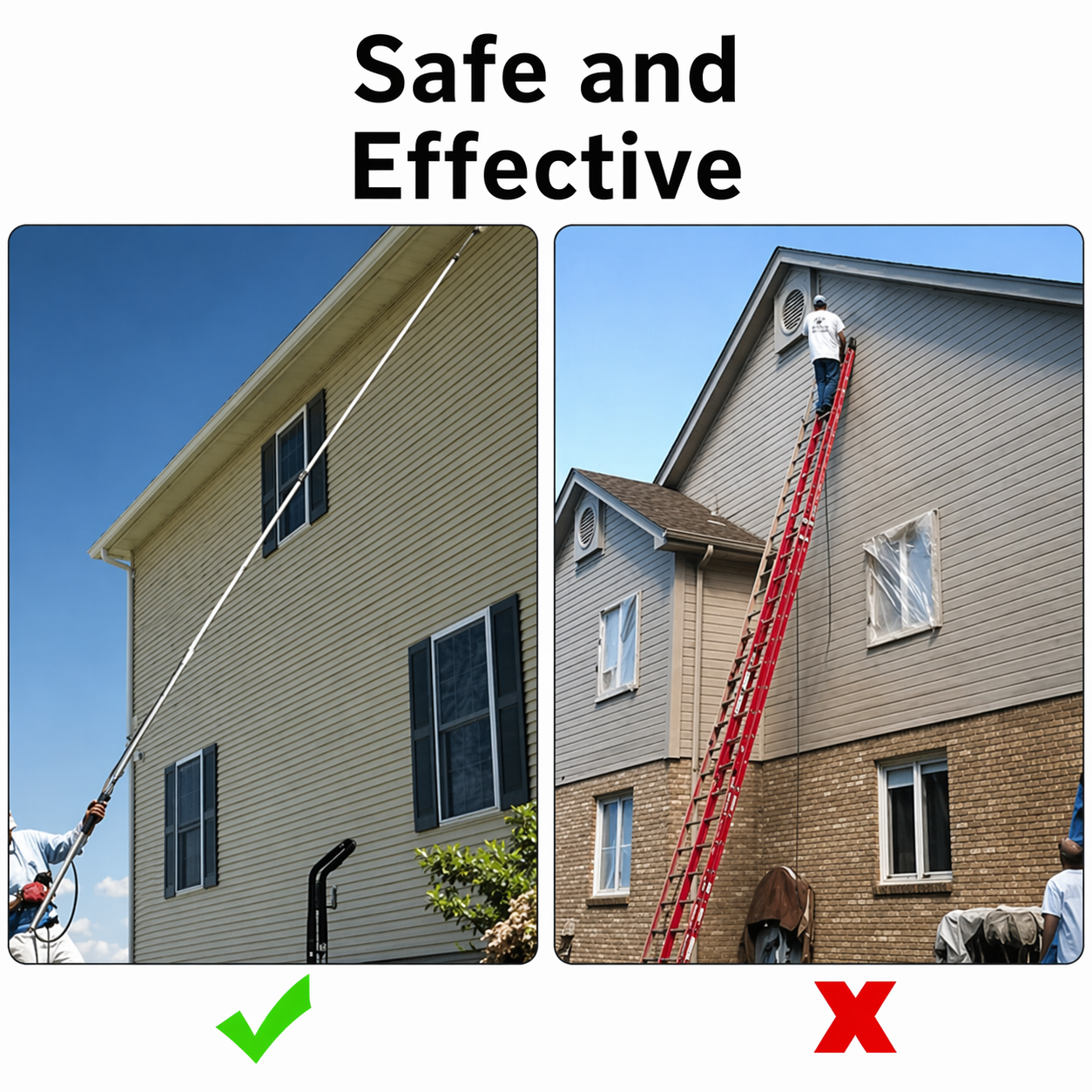 Telescopic High-Pressure Washer | Extendable | Heat Resistant | Jet Reach