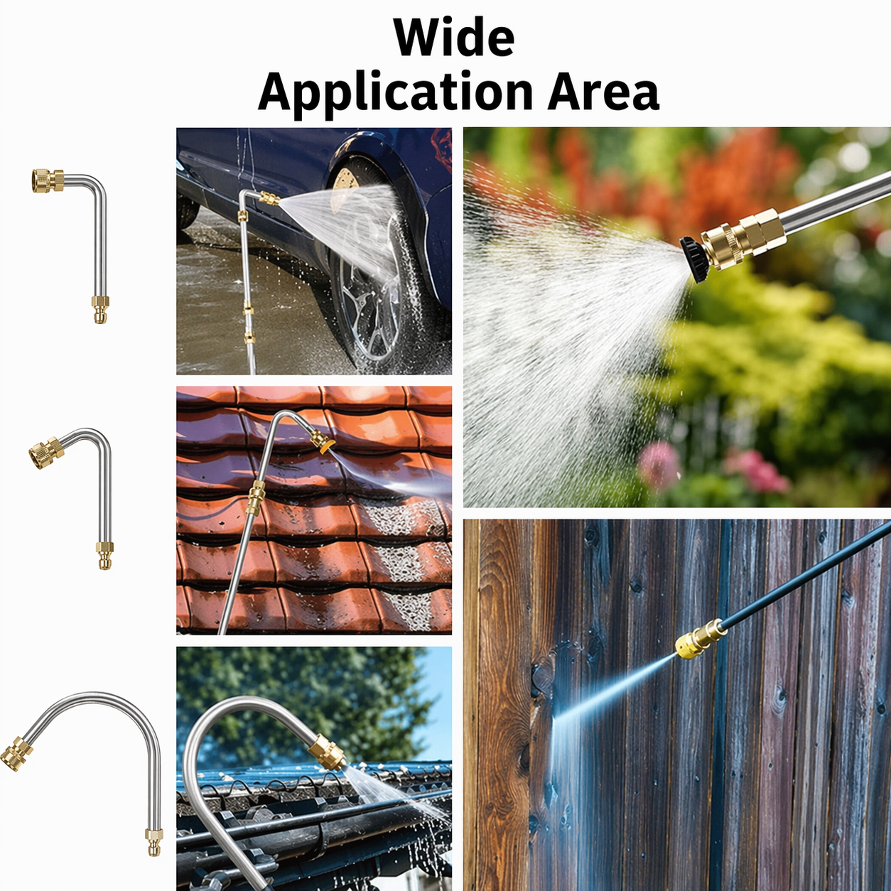 Telescopic High-Pressure Washer | Extendable | Heat Resistant | Jet Reach