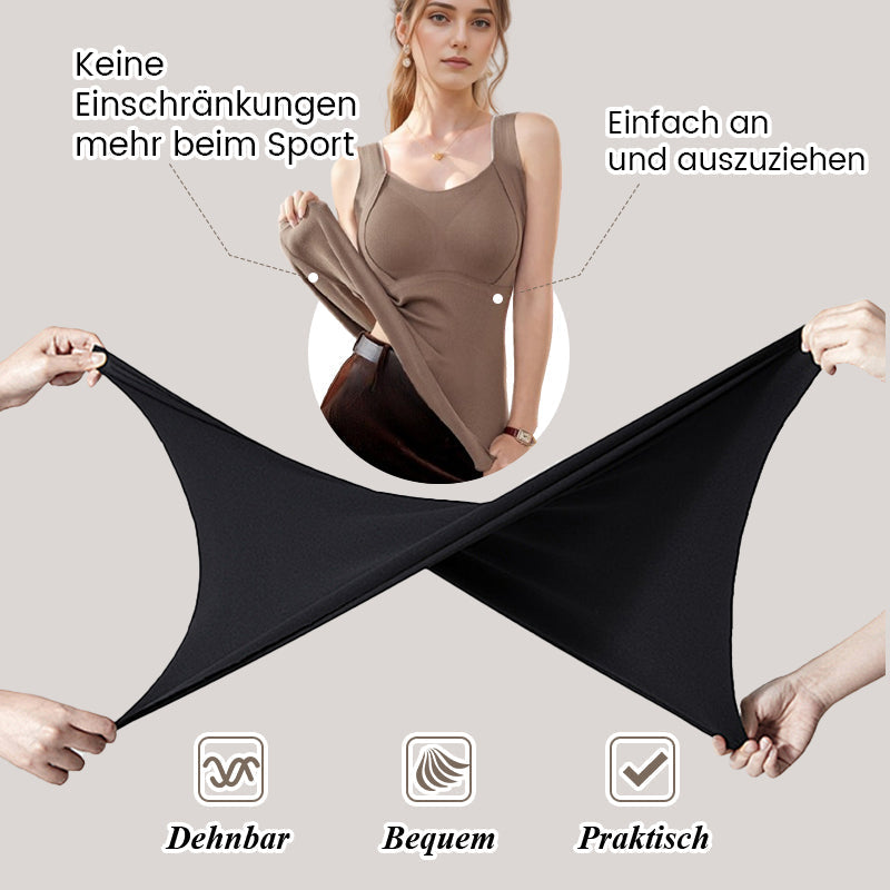 Seamless Thermal Tank Top with Built-in Bra | Warm & Comfortable