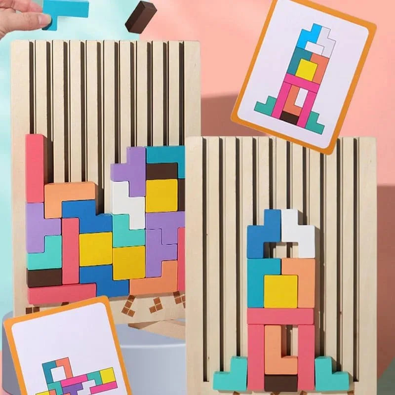 CleverCraft Wooden Puzzle Kit - Engaging Learning Toy for Kids