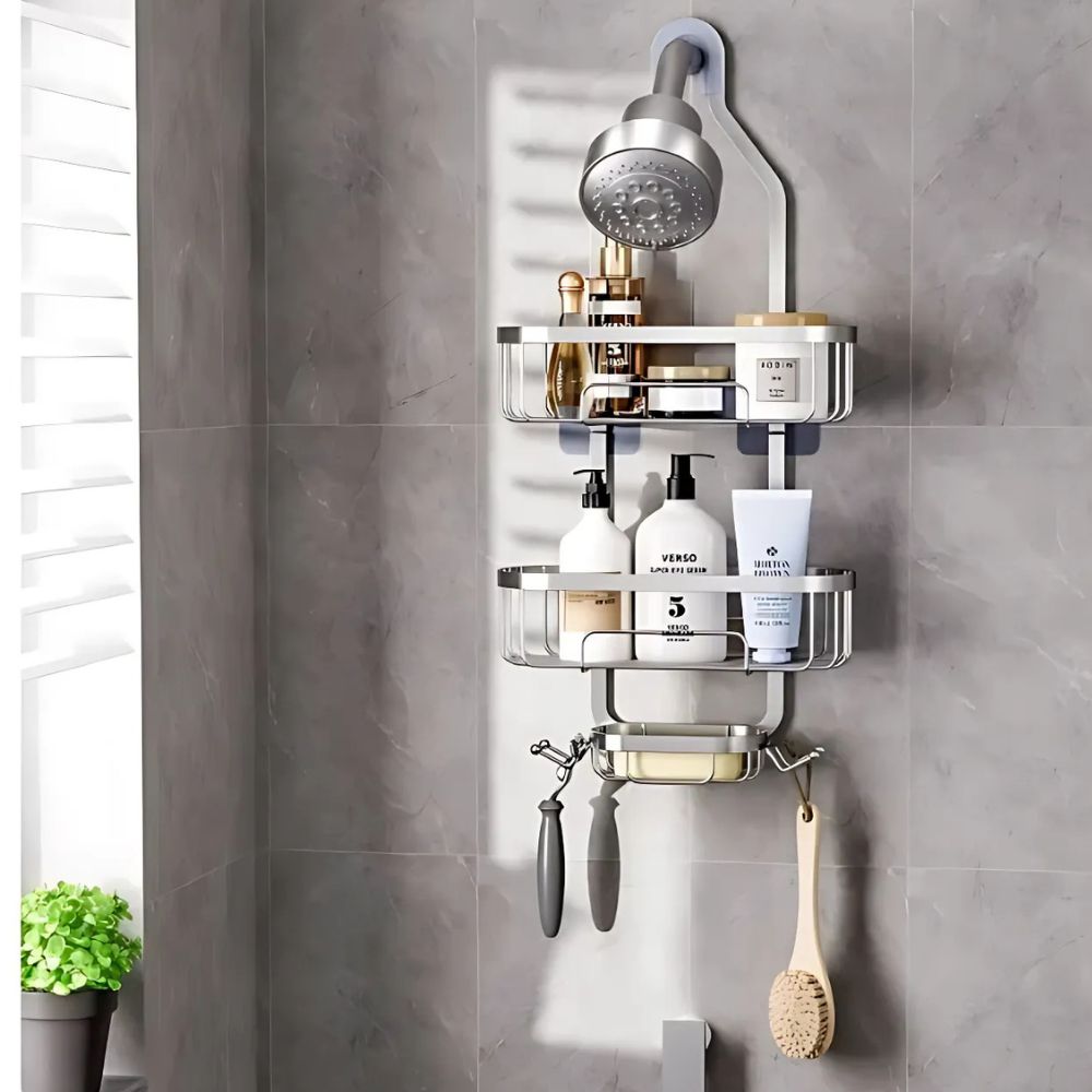 Three-Tier Bathroom Storage Caddy for Easy Organization