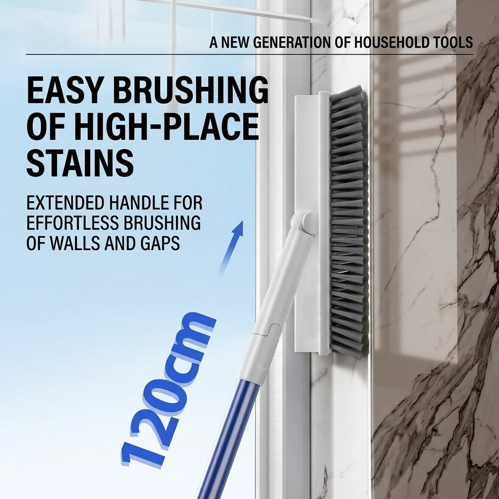 Deep Cleaning Brush with Rotating Head and Long Handle