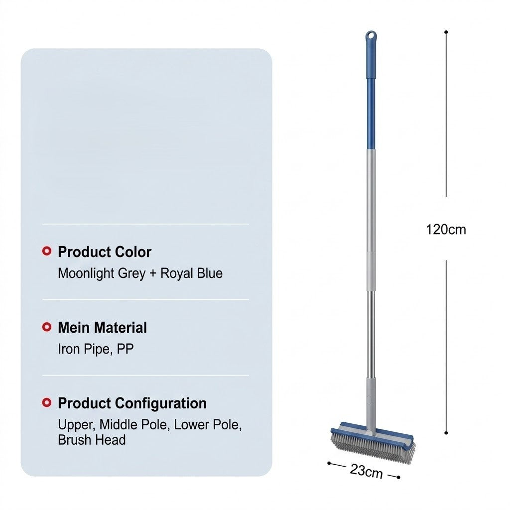 Deep Cleaning Brush with Rotating Head and Long Handle