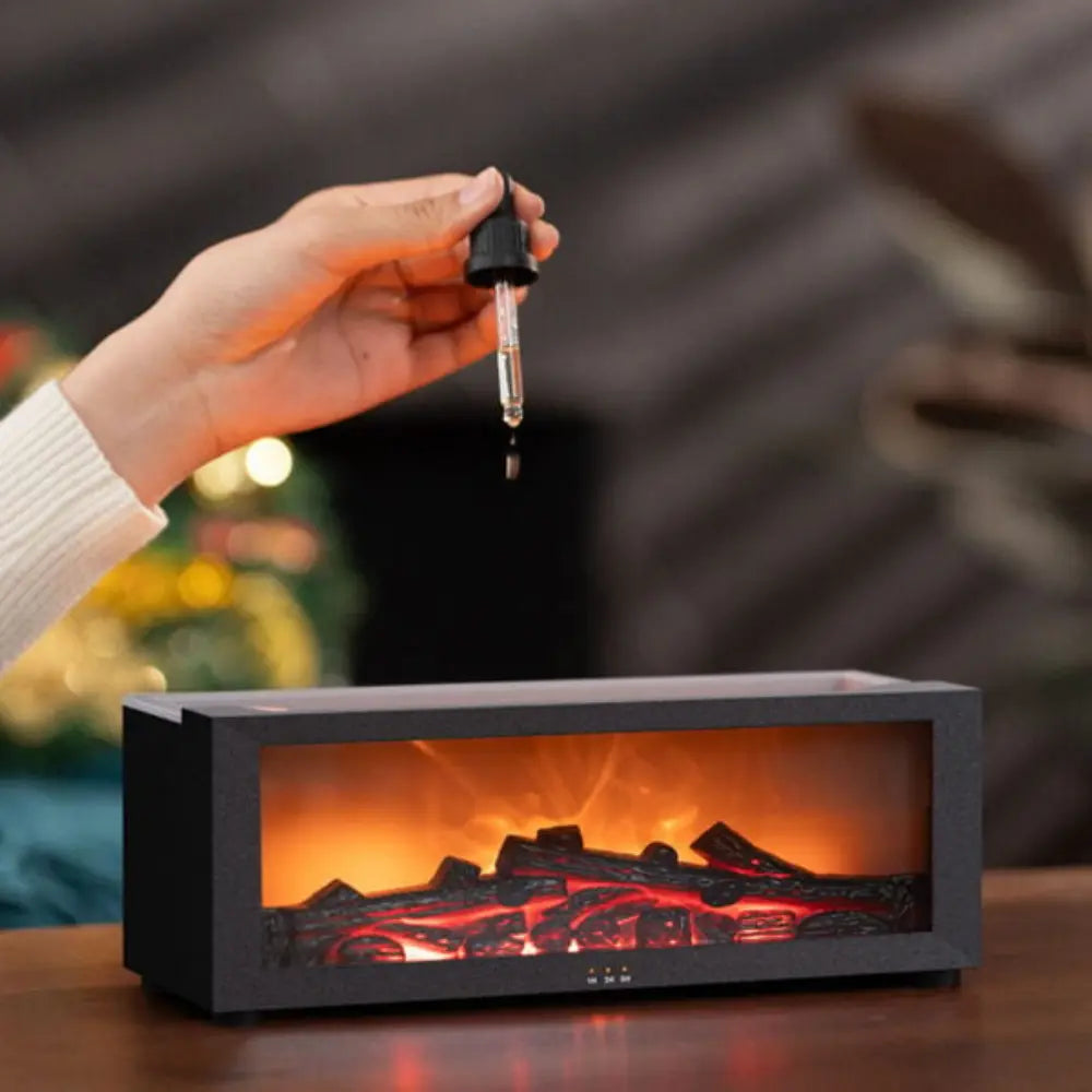 Compact Tabletop Fireplace with Remote Control
