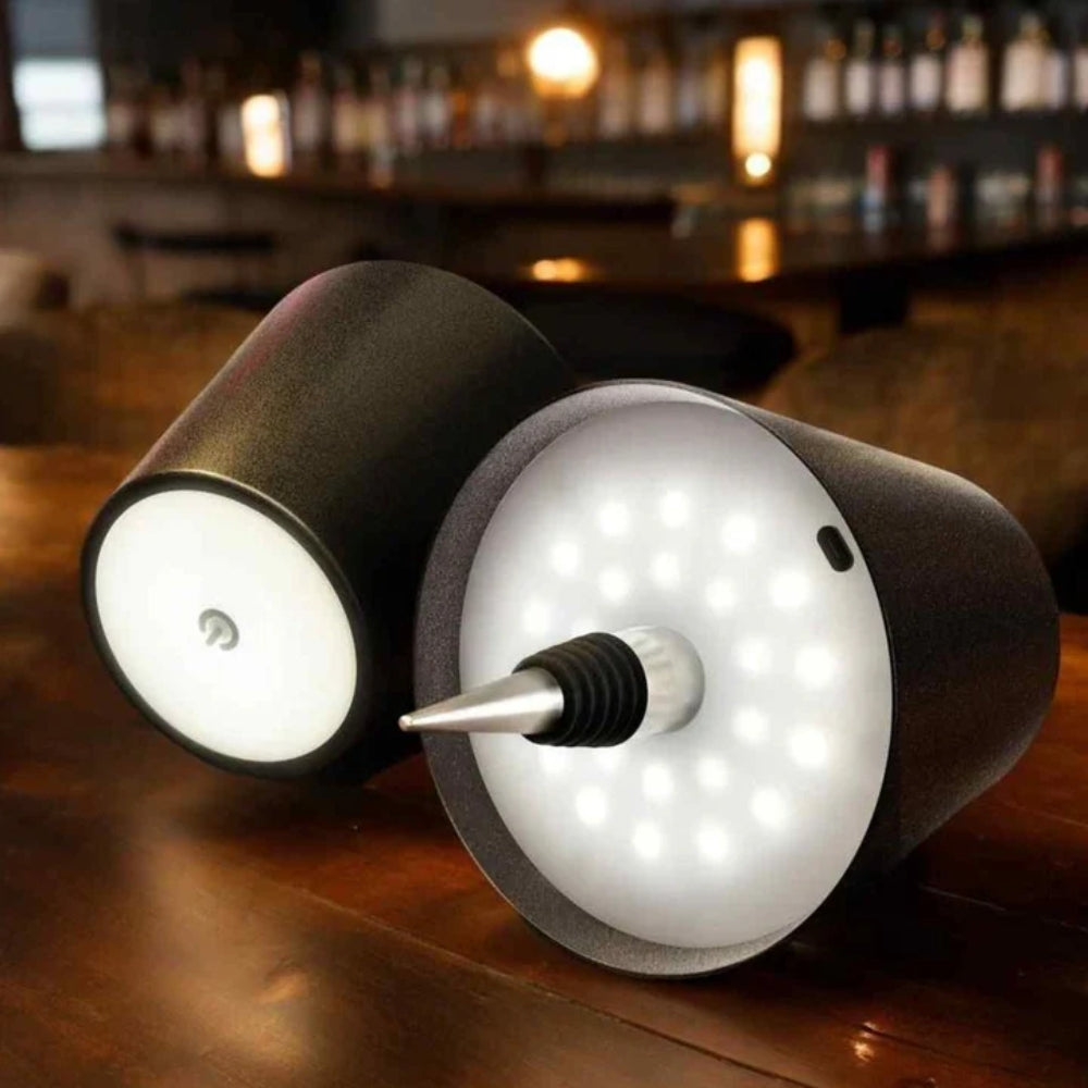 Table Lamp with Wireless Dimmer – Bottle Lamp Attachment