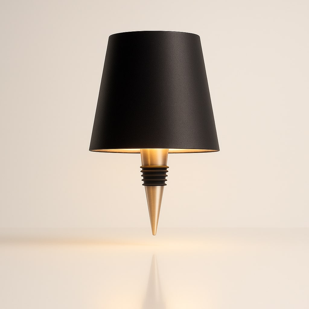 Table Lamp with Wireless Dimmer – Bottle Lamp Attachment