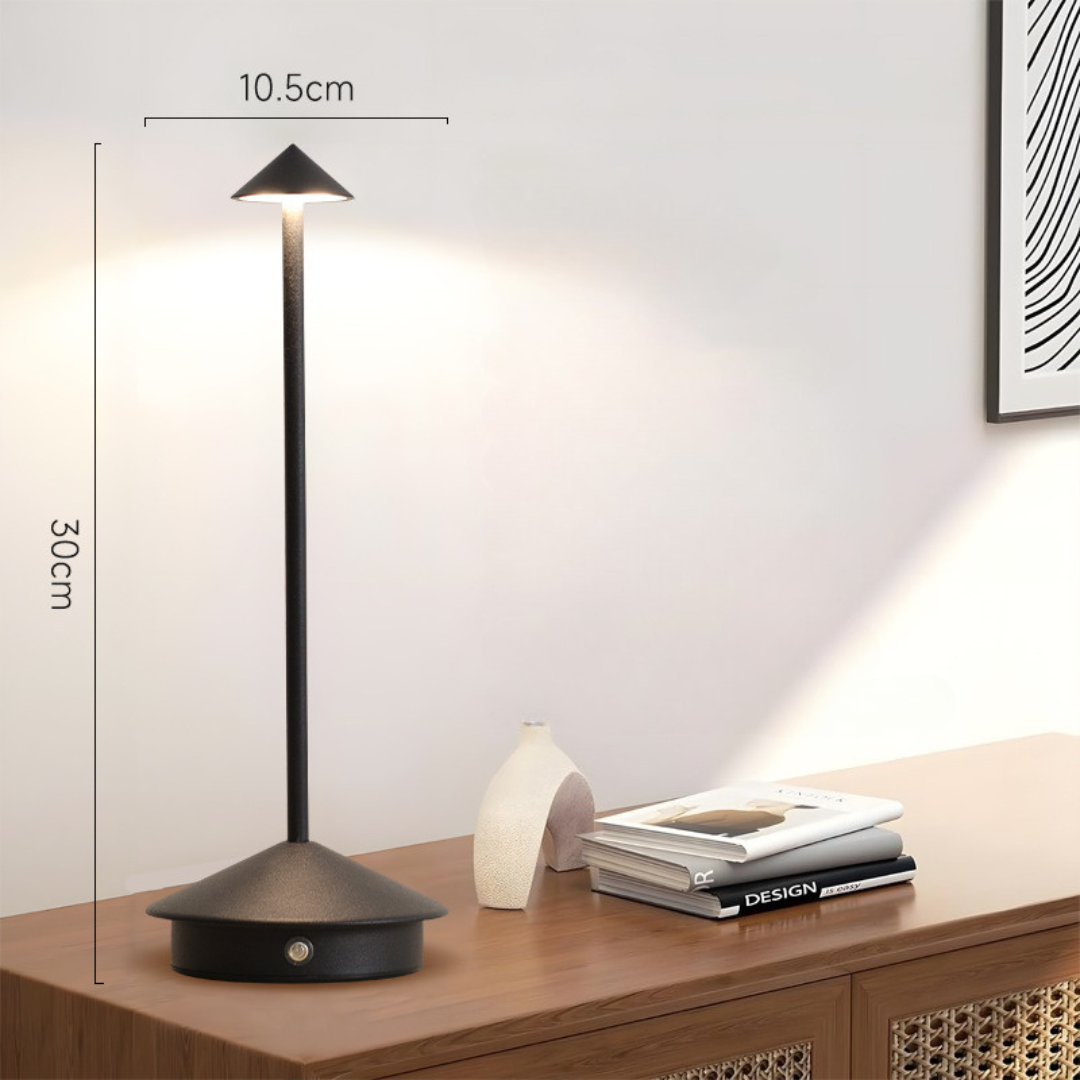 Table Lamp with Touch Dimmer and USB Charging – Wireless Convenience