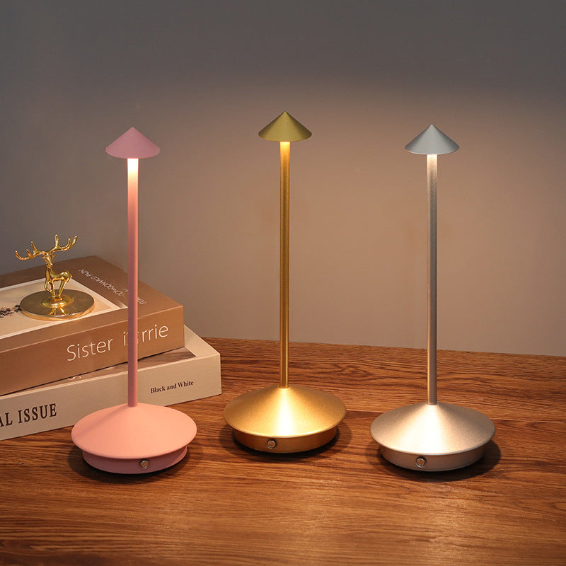 Table Lamp with Touch Dimmer and USB Charging – Wireless Convenience