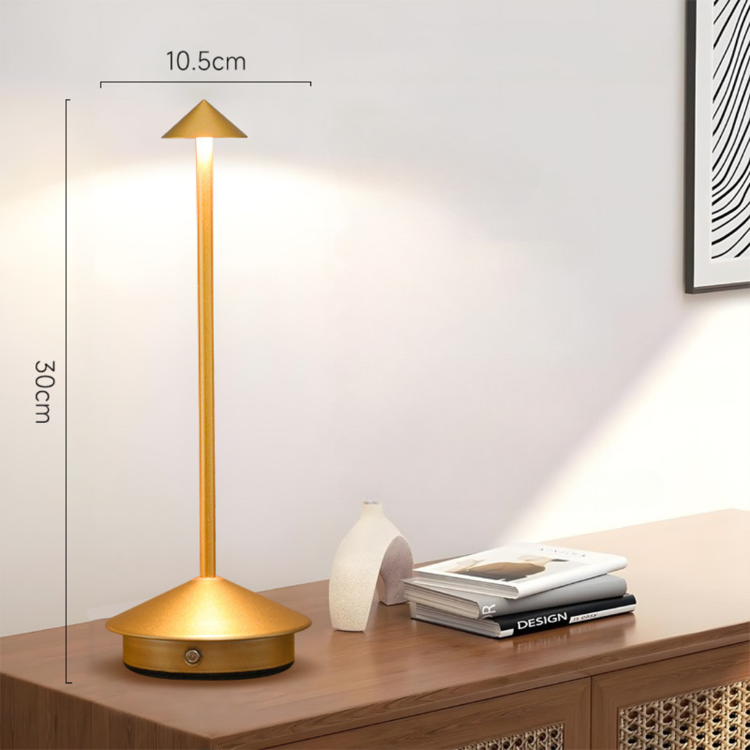 Table Lamp with Touch Dimmer and USB Charging – Wireless Convenience