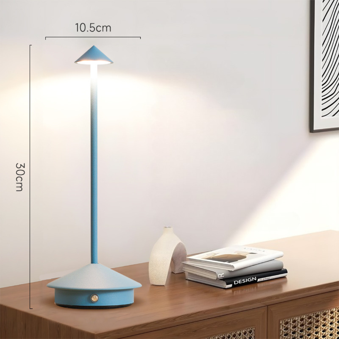 Table Lamp with Touch Dimmer and USB Charging – Wireless Convenience