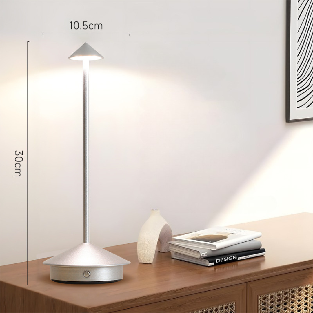 Table Lamp with Touch Dimmer and USB Charging – Wireless Convenience
