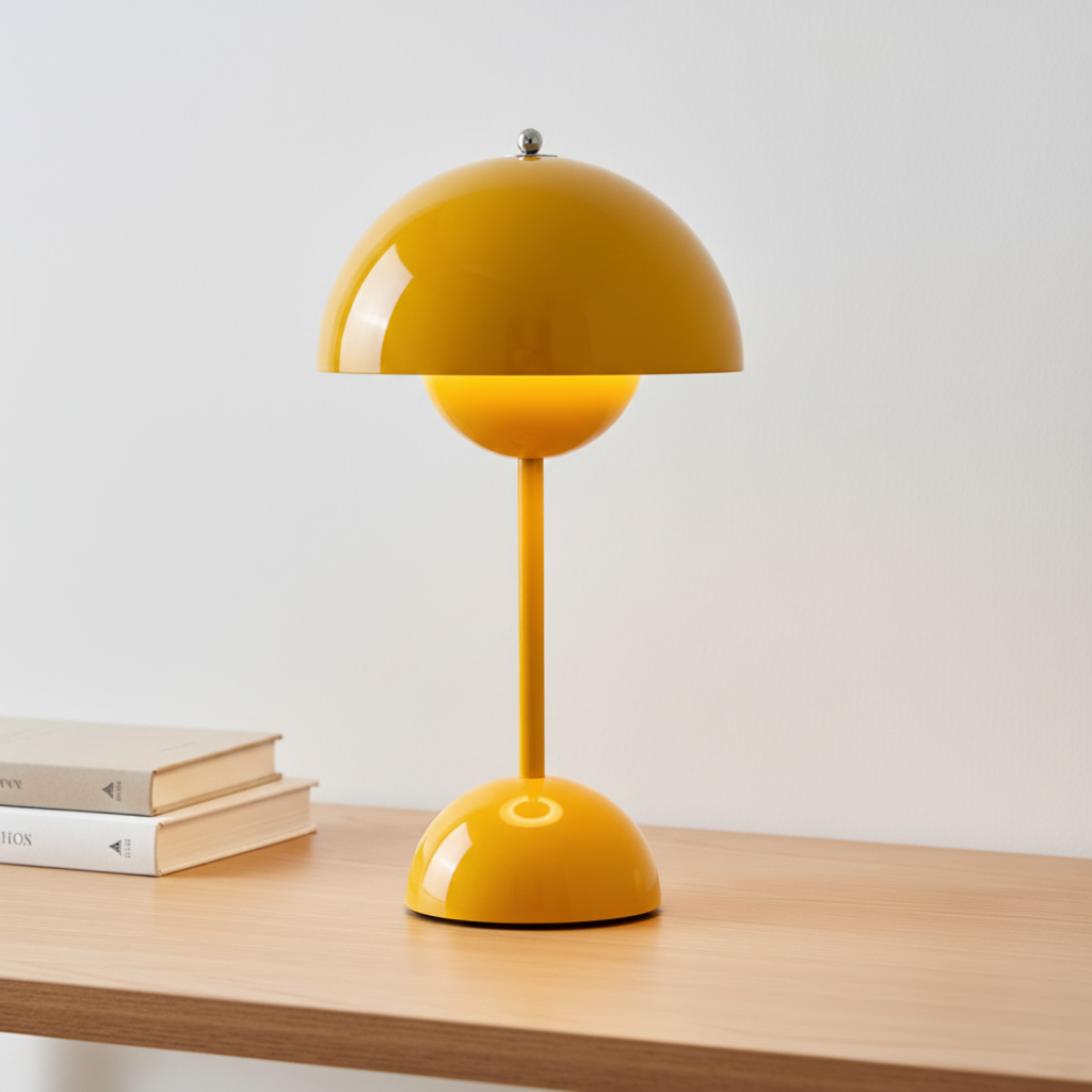 Table Lamp with Stepless Touch Dimming and Soft Diffused Light