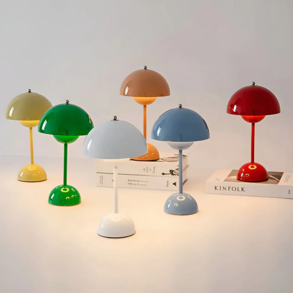 Table Lamp with Stepless Touch Dimming and Soft Diffused Light