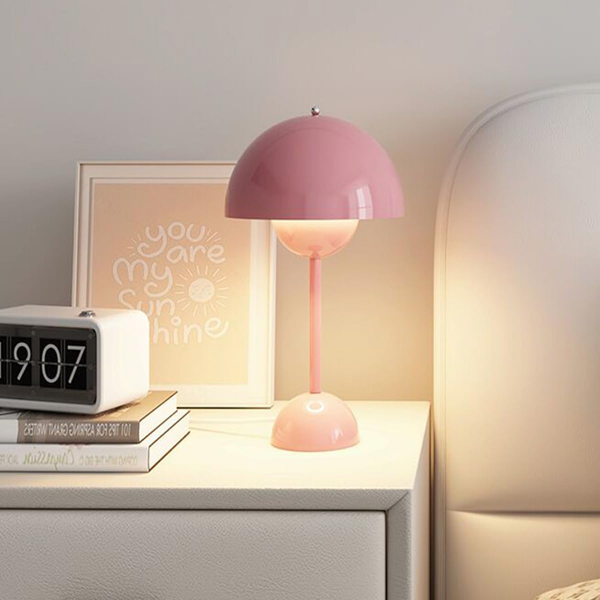 Table Lamp with Stepless Touch Dimming and Soft Diffused Light