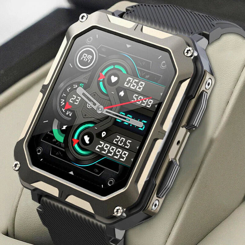 RuggedPro Smartwatch with Heart Rate Monitoring & Activity Tracking