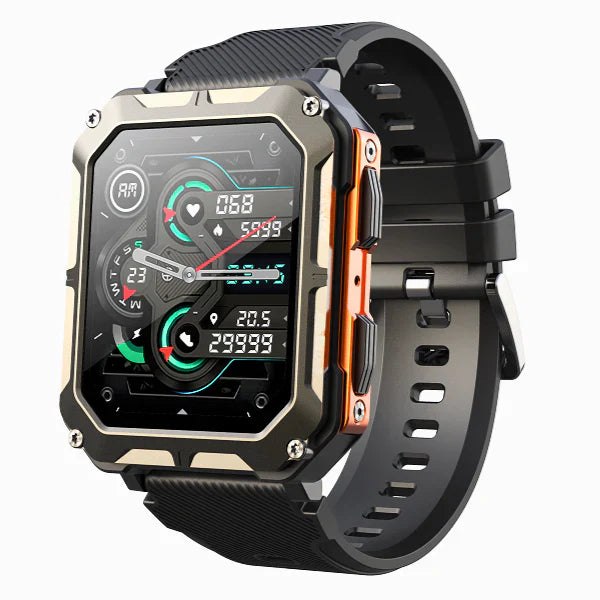 RuggedPro Smartwatch with Heart Rate Monitoring & Activity Tracking