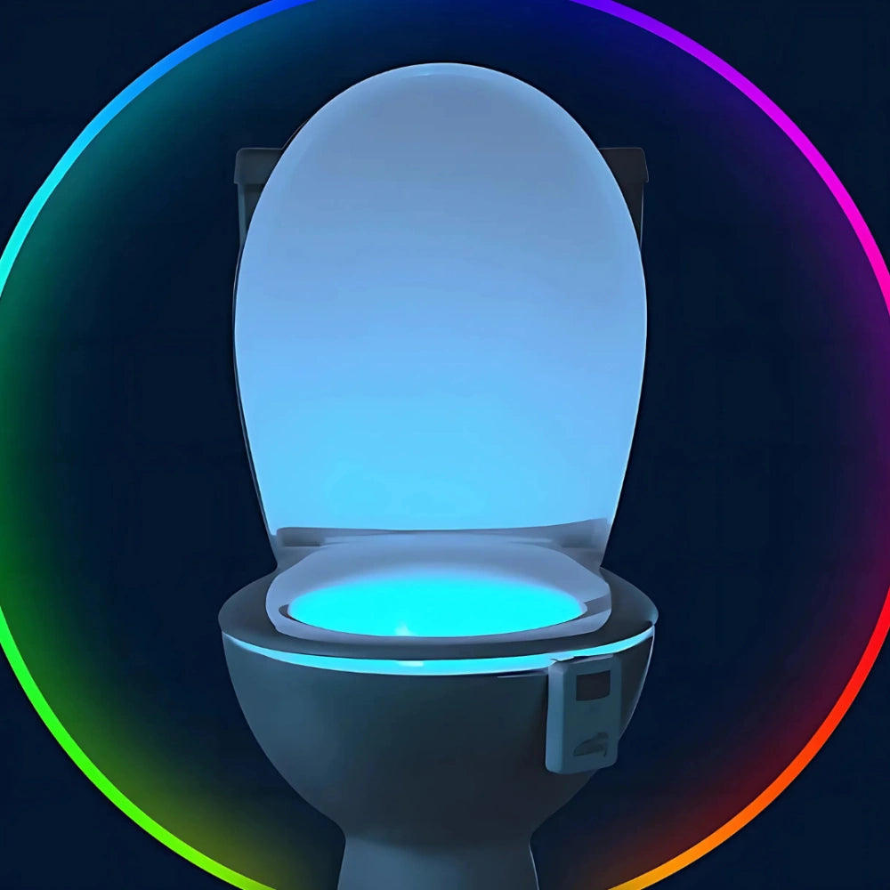 Motion-Activated Bathroom Glow Light – 8 Color Options