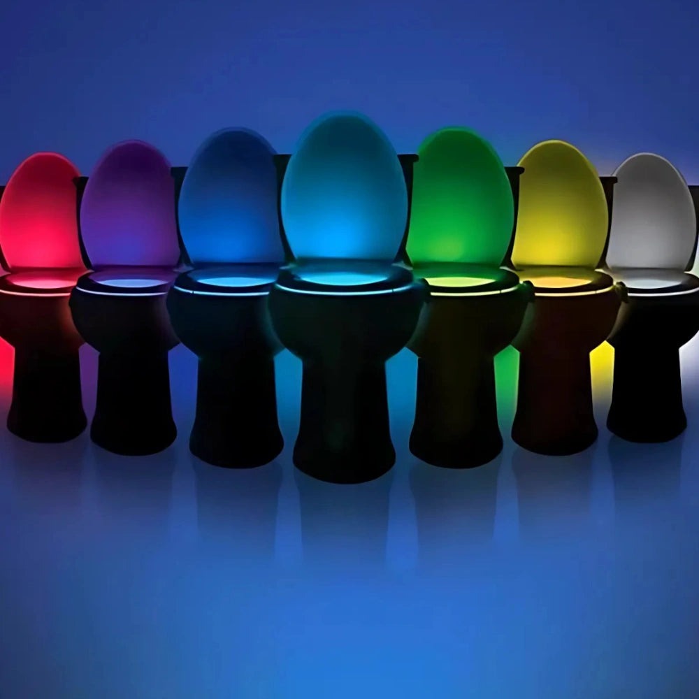 Motion-Activated Bathroom Glow Light – 8 Color Options