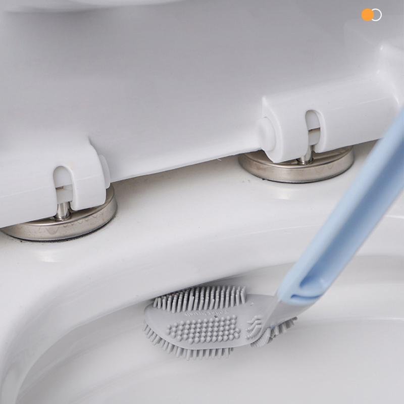 Toilet Brush with Triangular Head | Scratch-Free TPR Cleaning