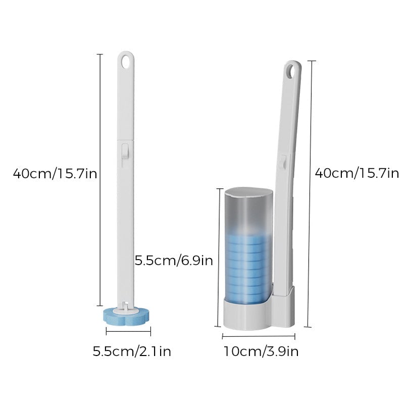 Toilet Brush Set | Hygienic Cleaning | Disposable Cleaning System