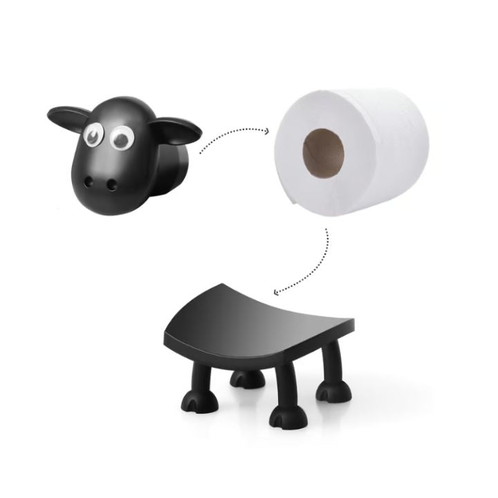 Freestanding Toilet Paper Holder in Sheep Design – Bathroom Decor