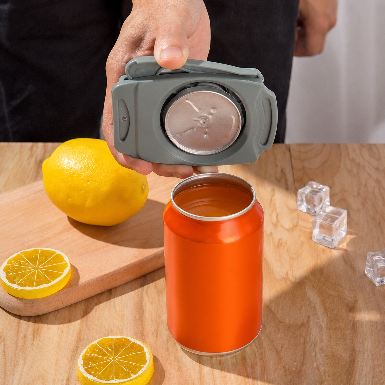 Compact Can Top Remover – Portable Beverage Opener